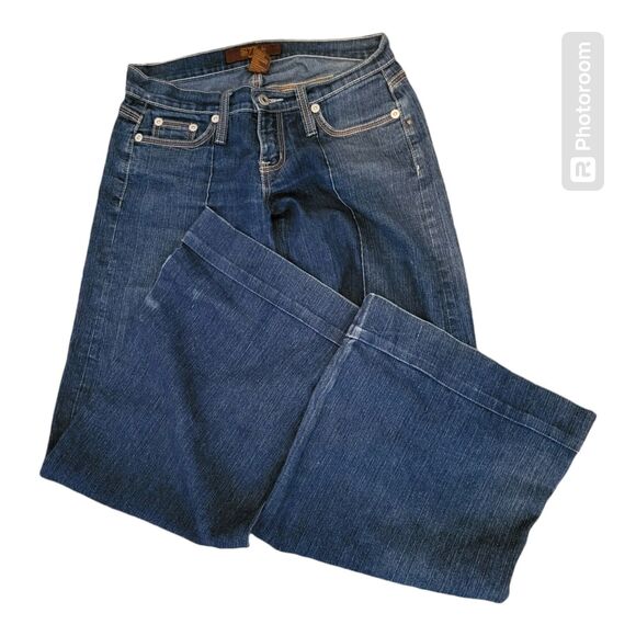 Women's Sizzle Flare Leg Bell Bottom Low Waist Jeans Size 3 Embellishments - Picture 1 of 10